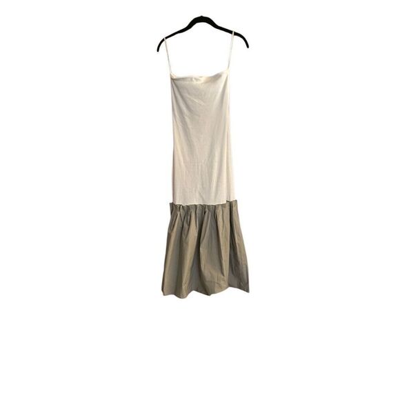 Zara, NWOT women’s contrast color pleated tube top dress size small - Picture 3 of 6